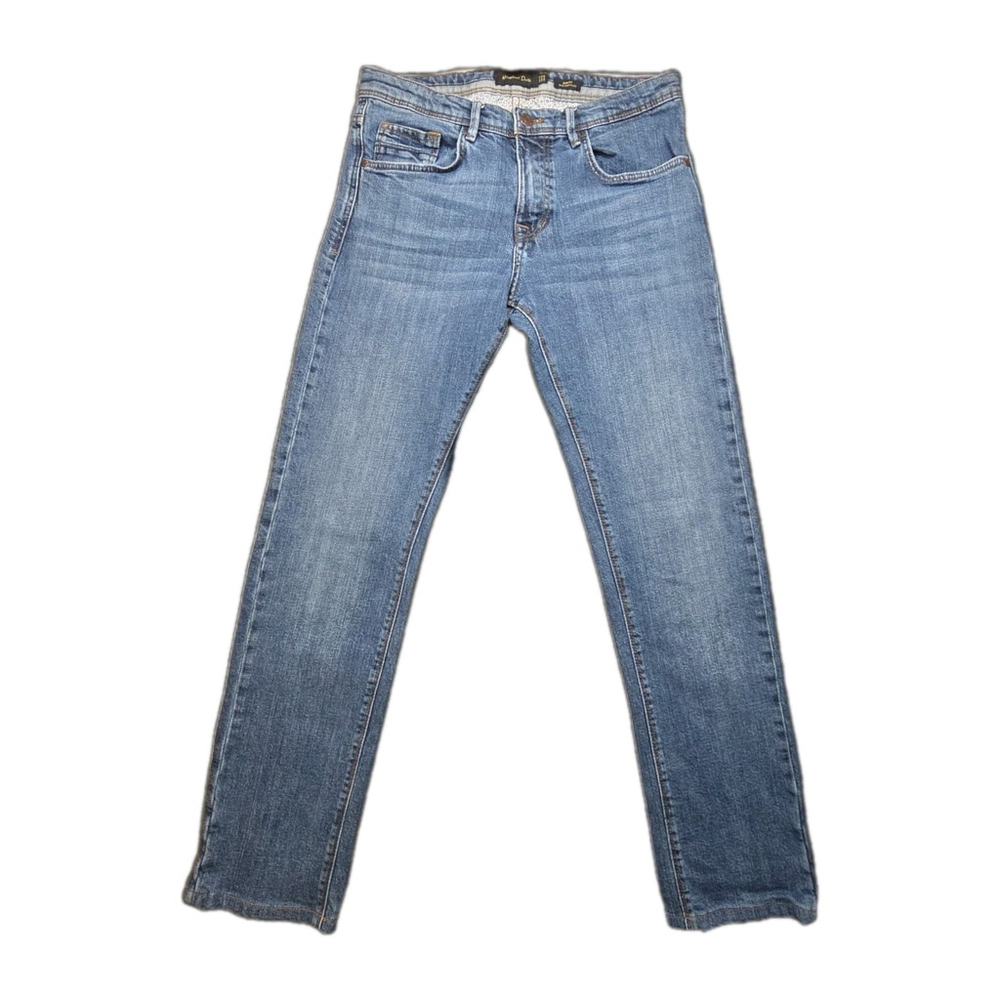 Massimo Dutti Selvedge Slim Jeans Men’s 30 Blue Premium Denim 28 Inseam - Picture 3 of 13